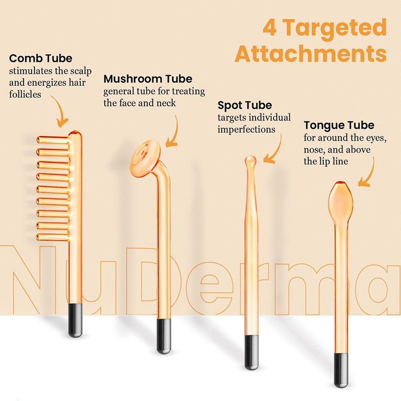 Portable High Frequency Facial Machine - Orange High Frequency Face Skin Wand gallery