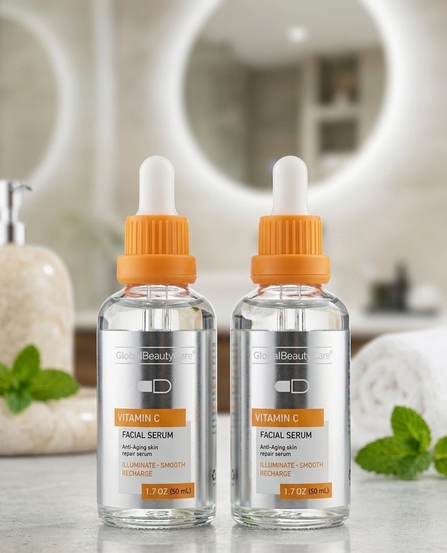 2 pack Vitamin C Anti-Aging Facial Serum for Face 1.7 oz (50 mL)