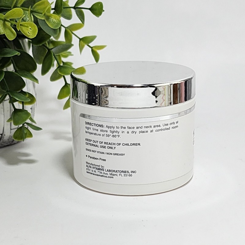 Lawrens Night Cream with Collagen Caviar Extract & Retinol 4 oz /113.4 g Sealed gallery