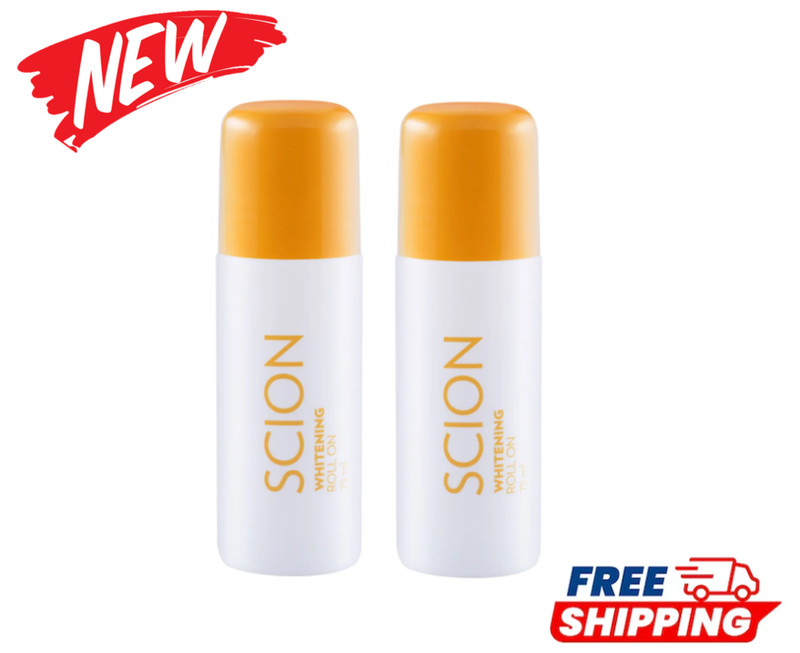 2 x 75ML NU SKIN Scion Whitening Roll-On Under Arm Deodorant 24 Hour Protection