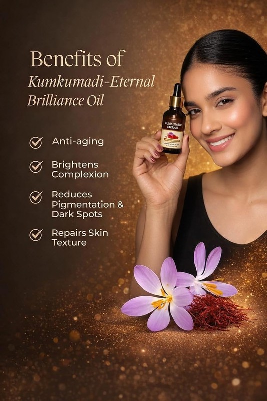 Ayurveda Kumkumadi Face Oil for Glowing Skin, Pigmentation & Dark Spots 10 ml gallery