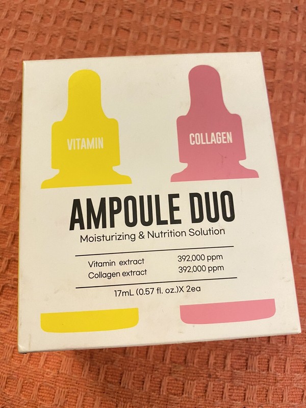 Dermal Ampoule Duo Vitamin Collagen & Collagen Nutrition Serums NIB Korean Skin