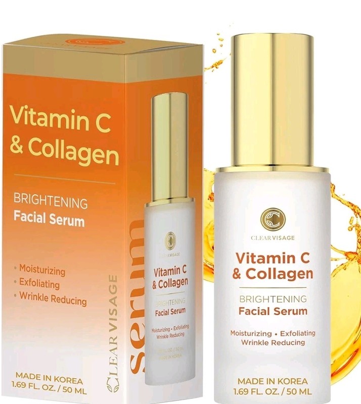 Vitamin C & Collagen Facial Serum Brightening Anti Aging Wrinkle 50ml Facial