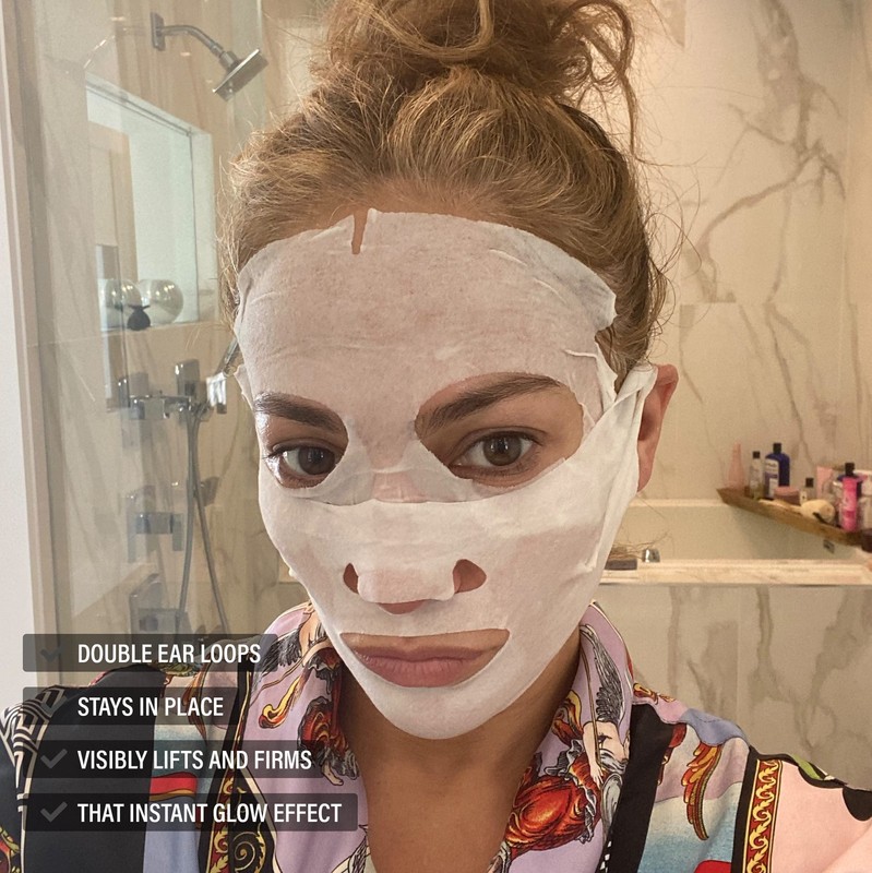 JLO BEAUTY Face Mask, 2-Piece Hydrating Sheet Mask with Glow Serum, Moisturiz... gallery