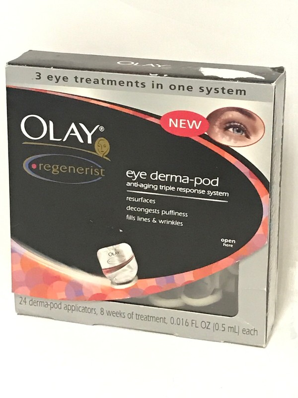 Olay Regenerist Eye Derma-Pod, 3 Eye Treatments In One System, 24 Applicators