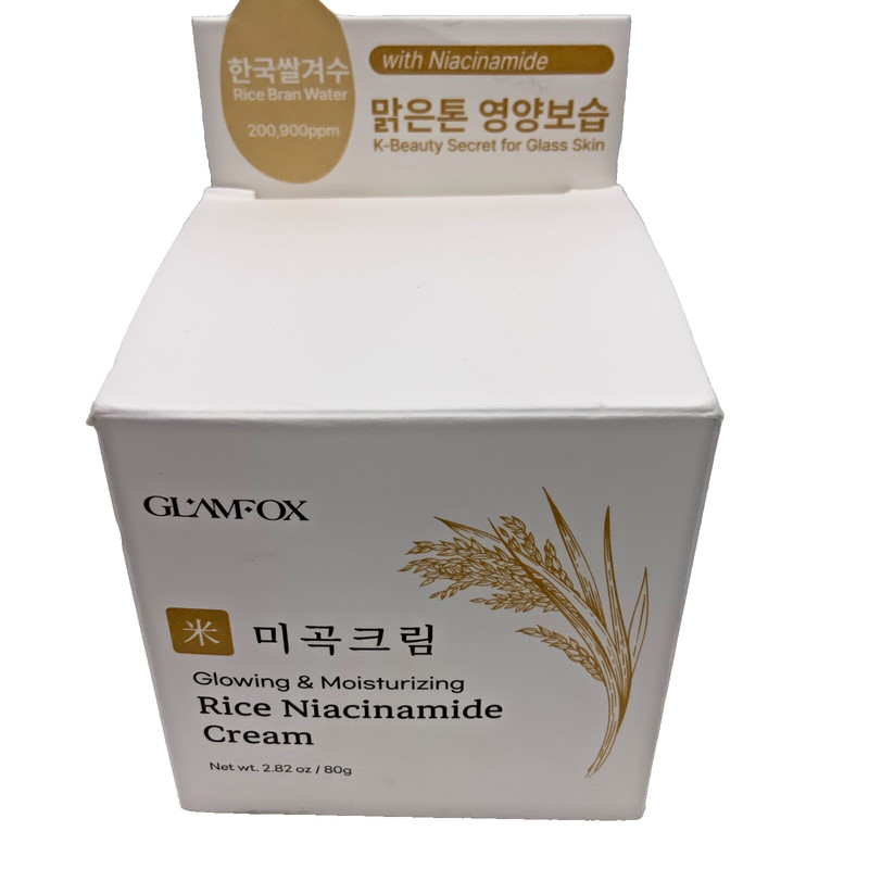 Korean GLAMFOX Rice Niacinamide Cream Glowing Moisturizing Glass Skin Exp. 2028 gallery