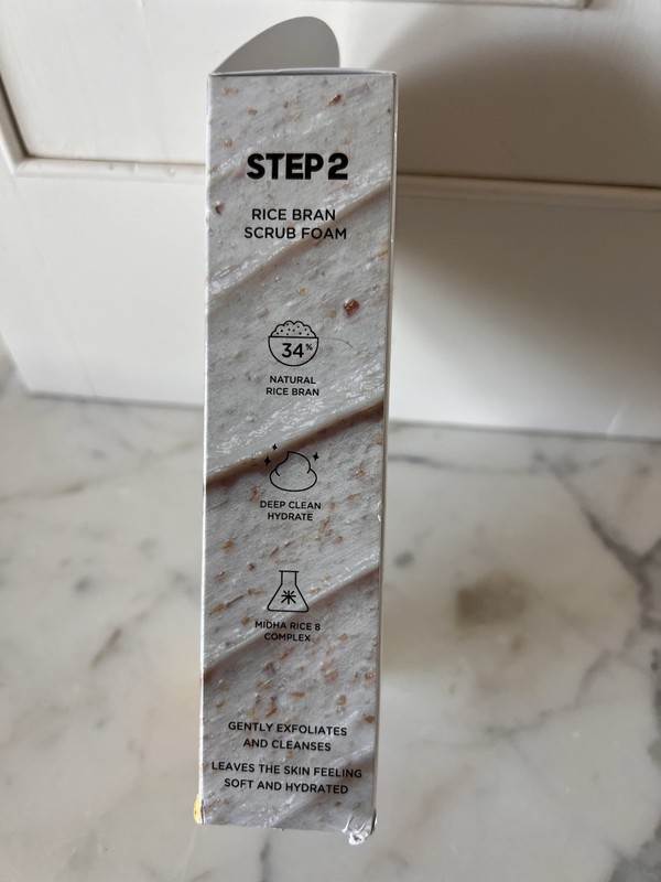 NIB MIDHA RICE CLEANSNG DUO for glass skin Korea cleansing oil & scrub foam new gallery