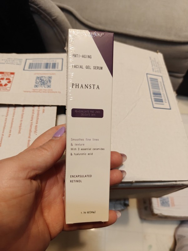 ZX3- Phansta Anti Aging Facial Gel Serum 1.076oz Smoothes Fine Lines & Texture