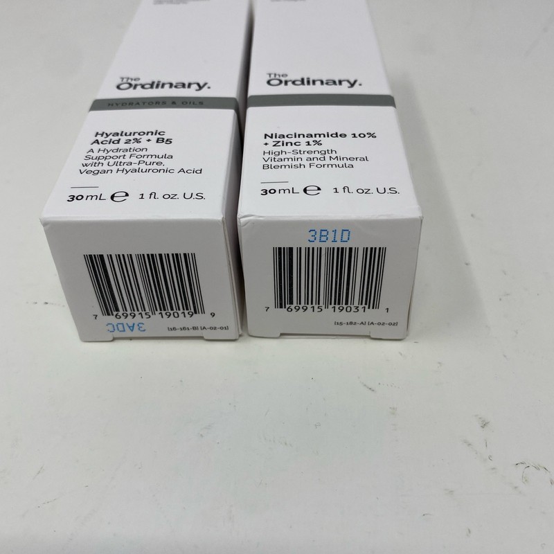 The Ordinary Serum Duo: Niacinamide+Zinc & HA 2%+B5, 30mL Each gallery