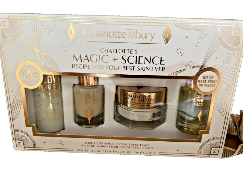 Charlotte Tilbury 4Step Magic+Science Kit Toner, Elixir, Facial Oil, Magic Cream gallery