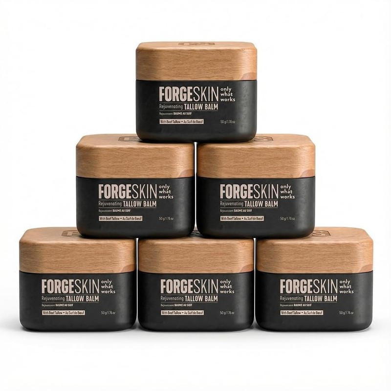 Forge Skin Beef Tallow Balm Moisturizer for Men Skin Care Face + Body Anti A…
