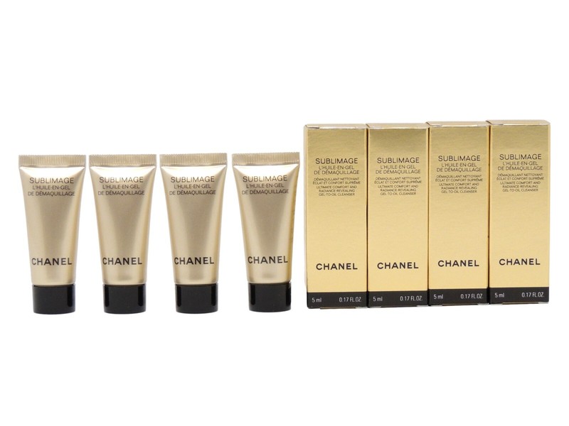 CHANEL SUBLIMAGE L’HUILE-EN-GEL DE DEMAQUILLAGE 5ml .17fl oz x 4 SAMPLE TUBES