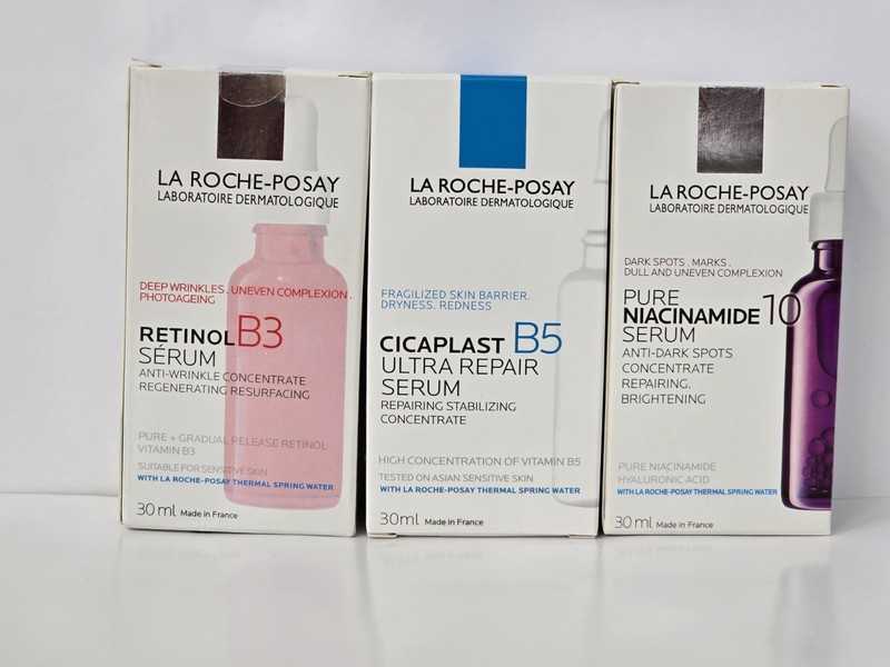 La Roche-Posay Anti-Aging Night Trio-Retinol B3+ Niacinamide10+ CicaplastB5 New
