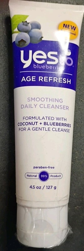 Yes To Blueberries Age Refresh Smoothing Daily Cleanser Cleanse Coconut 4.5 oz