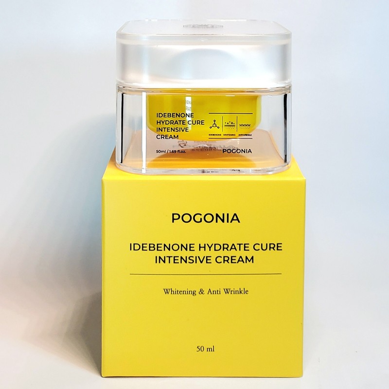 Pogonia Idebenone Hydrate Cure Intensive Cream 50ml Wrinkle Moisturizer K-Beauty