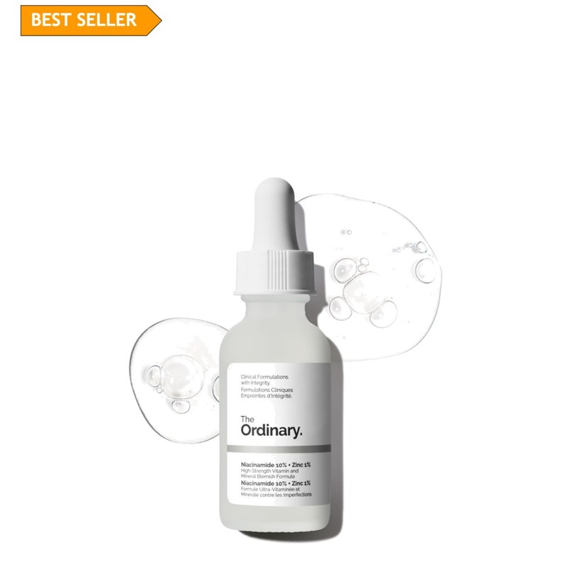 Hydrating Niacinamide Serum with 1% Zinc – Clear Skin Solution (1 Fl Oz)