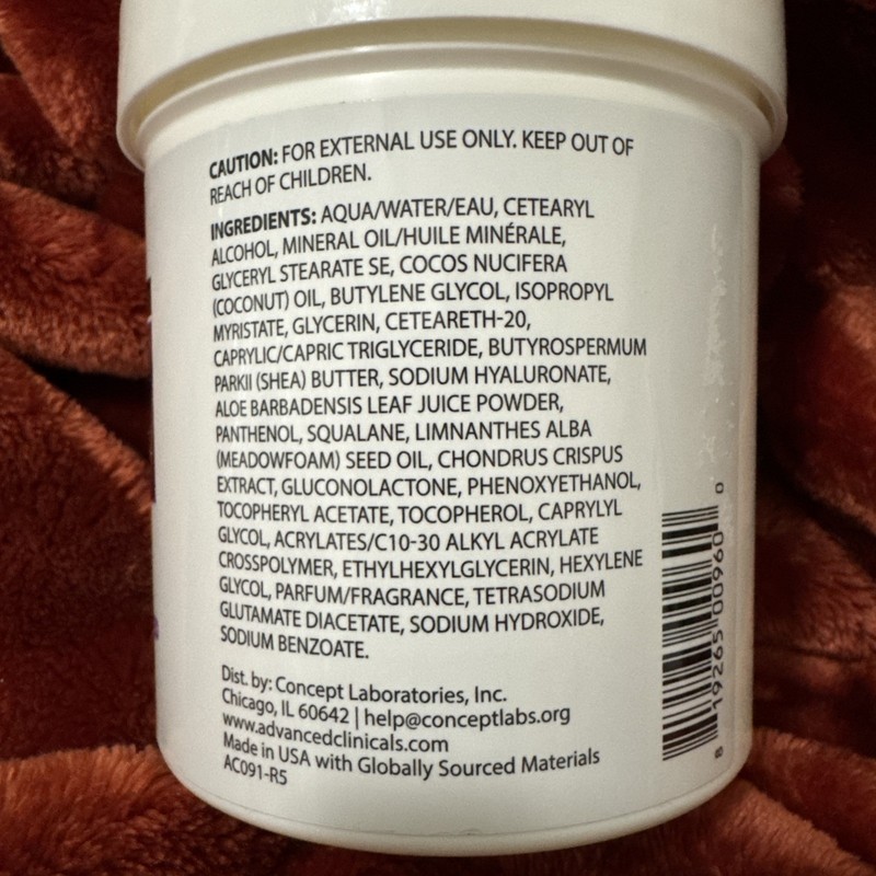 Advanced Clinicals Anti-aging Hyaluronic Acid Face Cream, 454g (AC091) gallery