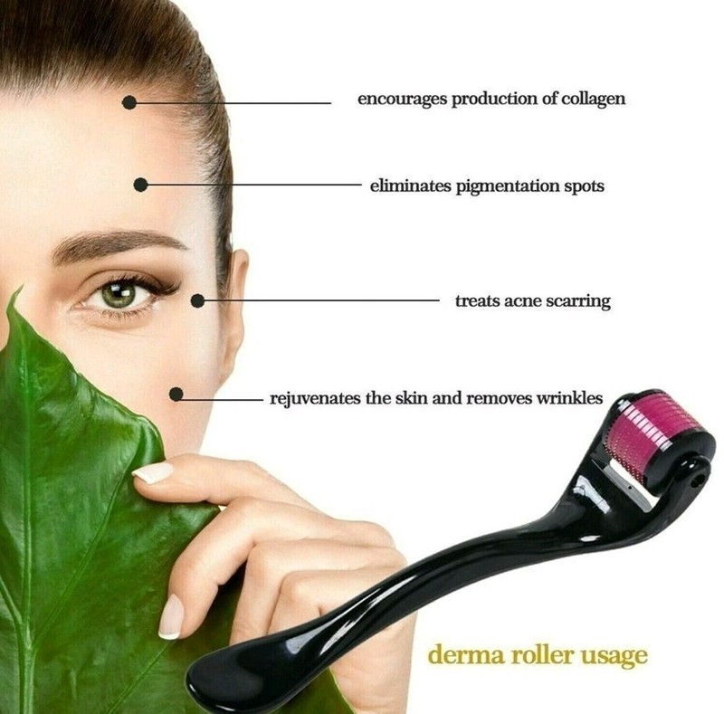 Derma Skin Roller 2.5mm Acne, Deep Scars, Cellulite, Wrinkles, Beard (540Pin) gallery