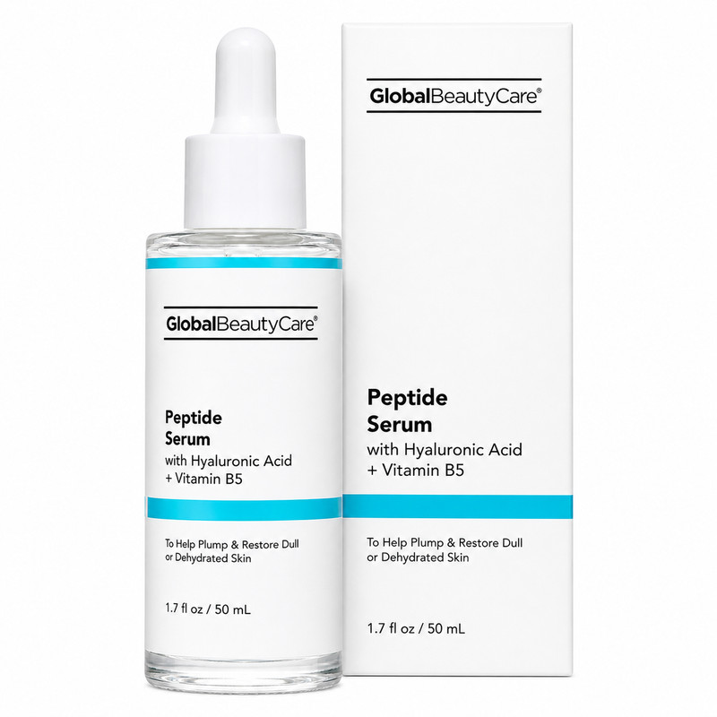 Global Beauty Care Peptide Serum 1.7oz with Hyaluronic Acid + Vitamin B5