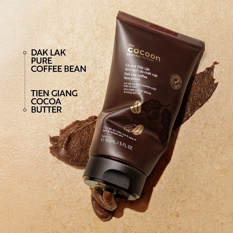 Cocoon Original Vietnam Coffee Face Scrub 150ml/ 5.07 fl oz Dak Lak Coffee Ex... gallery