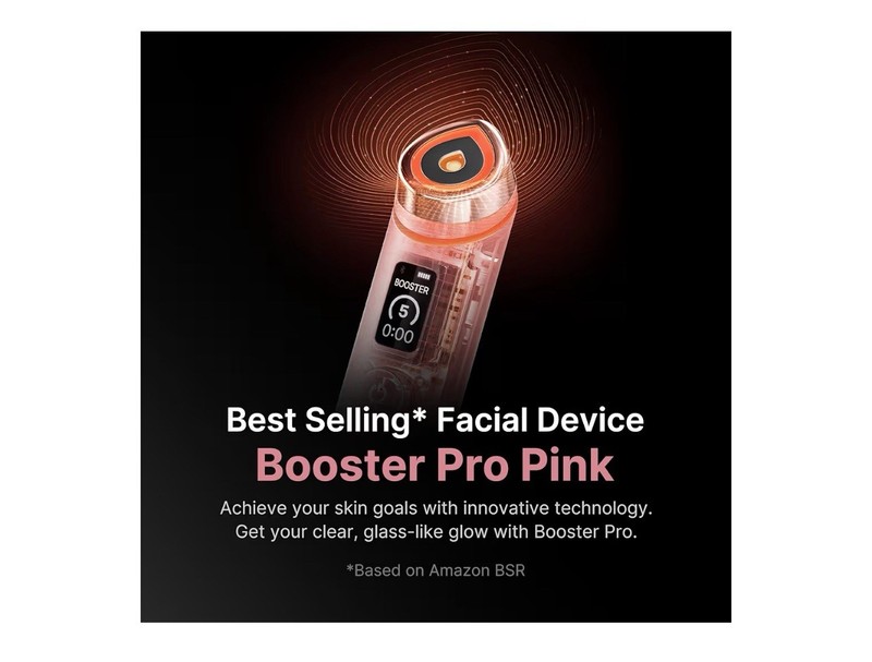 Medicube Age-R Booster Pro Pink Real Glass Glow Beauty Massager - New Free Shipp gallery