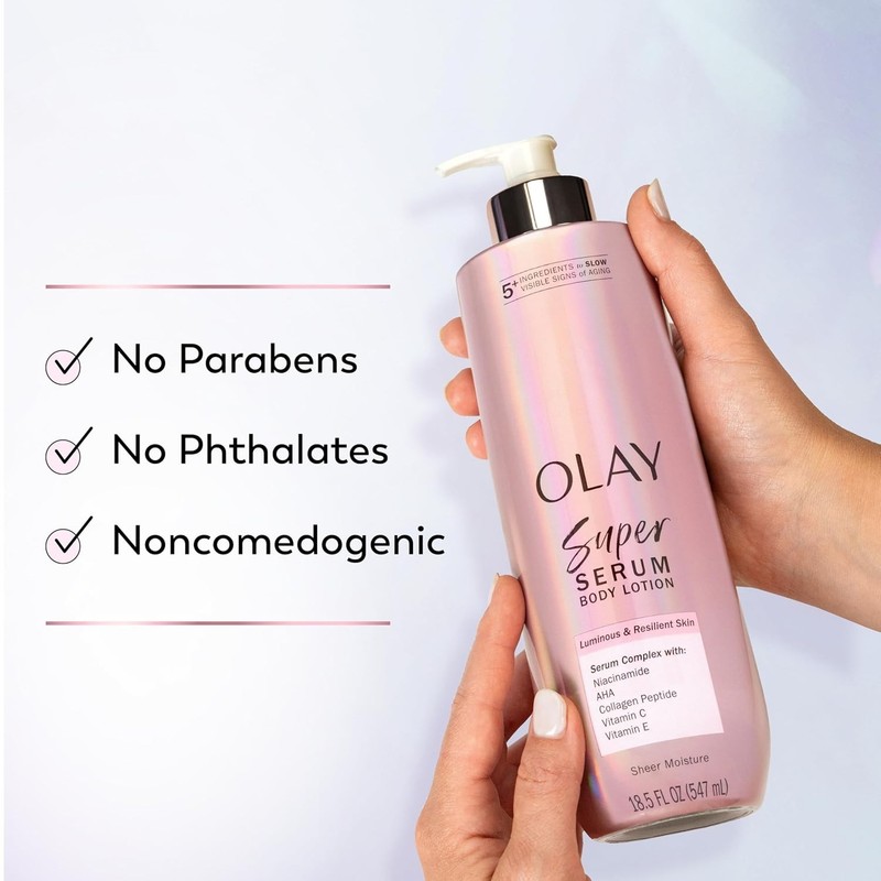 Olay Super Serum Hand & Body Lotion for Dry Skin, 24Hr Long Lasting Hydration gallery