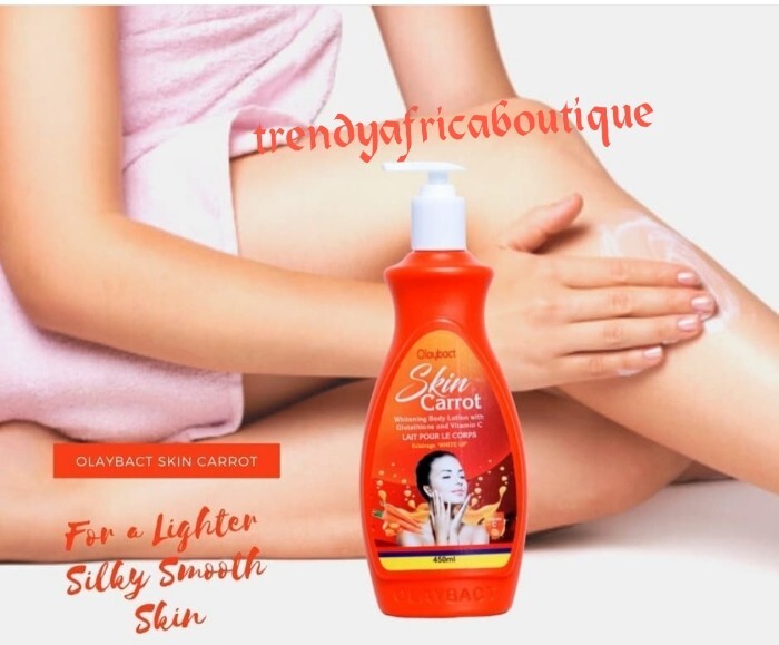 Olaybact SKin CARROT body Lotion With Collagen, Vitamin C Glowing Skin 450ml 👌