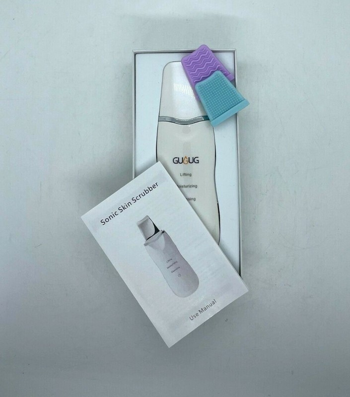 Gugug Facial Skin Scrubber Deep Cleaning Lifting RECHARGEABLE FREE SHIPPING a