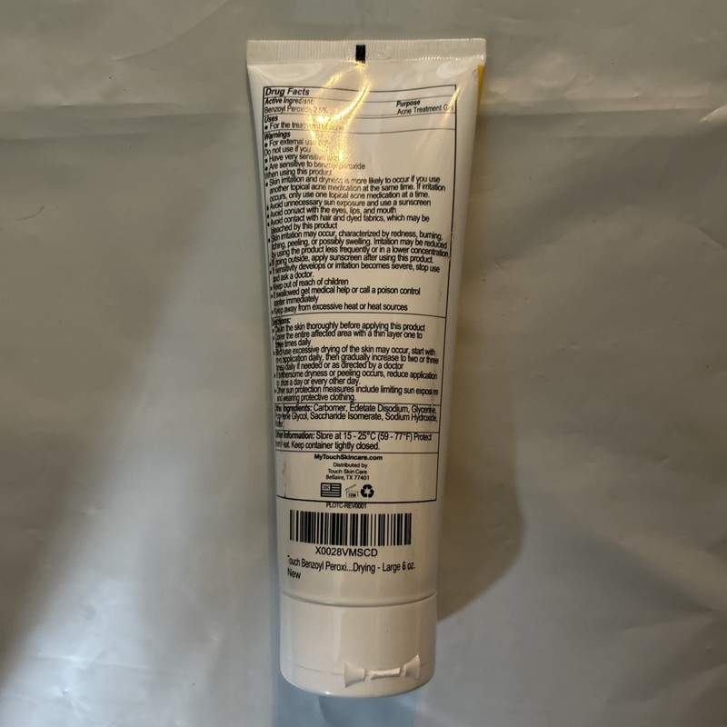 touch Benzoyl Peroxide 2.5% Gel Cream For Acne • Cruelty Free • Vegan • 8 oz gallery
