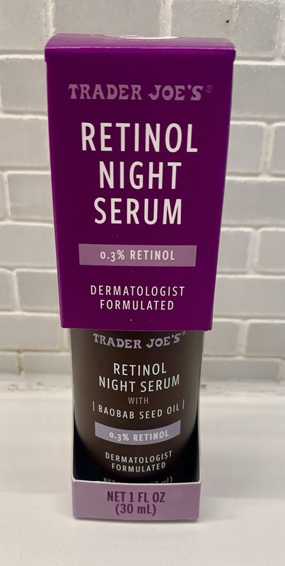Trader Joe’s Retinol Night Serum Dermatologist Formulated 1 floz.(30ml)