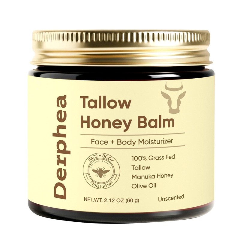 DERPHEA Crepey Skin Repair Cream for Aging Skin with Raw Manuka Honey & Olive…
