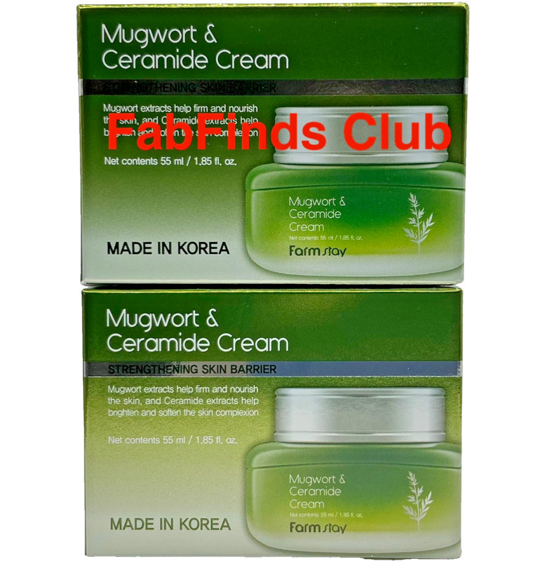 2x Korean Farm Stay Mugwort & Ceramide Face Cream Exp. 04/2028