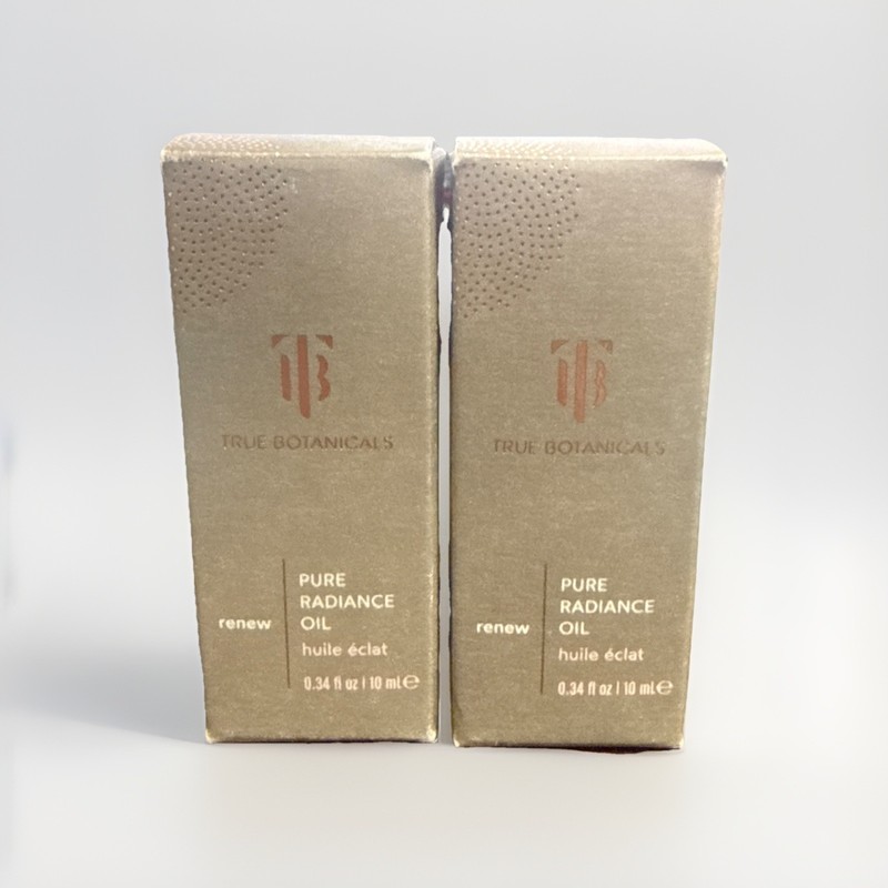 (2X) True Botanicals Renew Pure Radiance Face Oil 0.34oz Natural Skincare