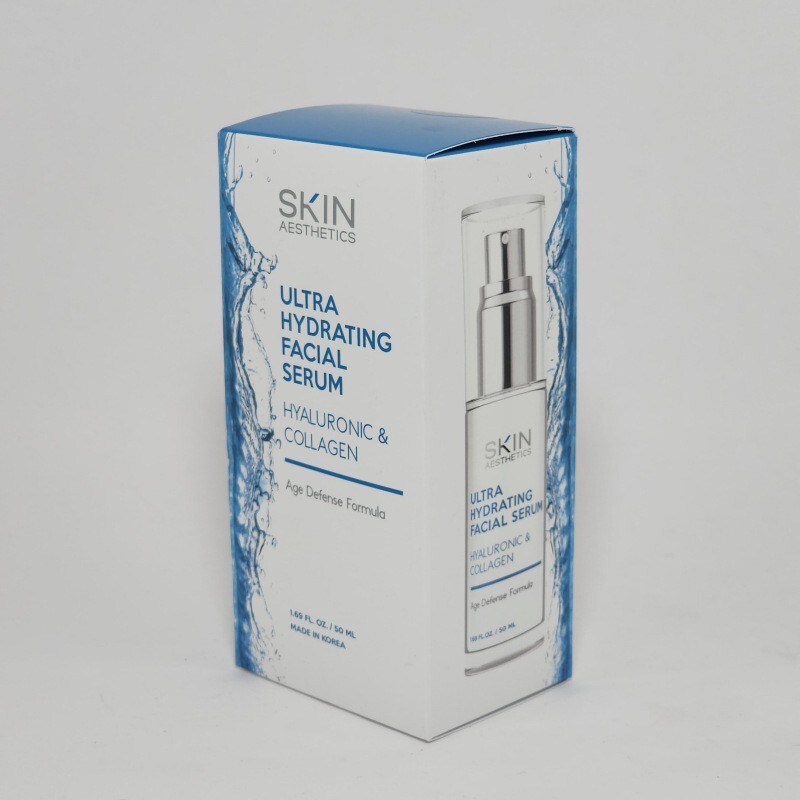 Skin Aesthetics Ultra Hydrating Facial Serum Hyaluronic & Collagen 1.69 oz/50 ml