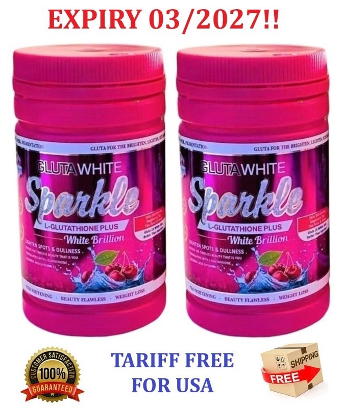 2 x Phyto Gluta White Sparkle L-Glutathione Plus Skin Whithening TARIFF FREE !!