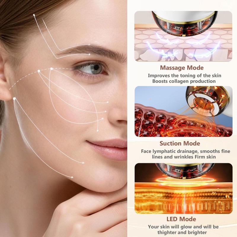 Electric Facial Cupping Therapy Sets, 3 in 1 Gua Sha Face Cupping Massage, Ly... gallery