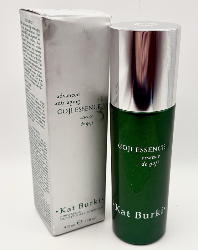 NEW IN BOX Kat Burki Advanced Anti-Aging Goji Essence SKINCARE 4 Fl Oz / 118 ml