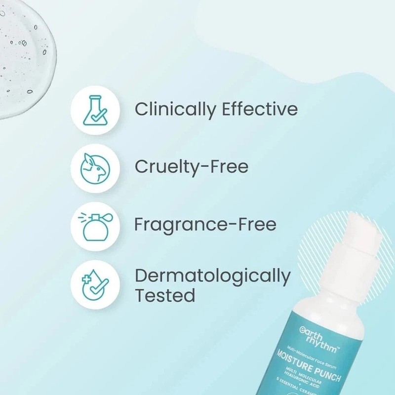 Earth Rhythm 3% POLYGLUTAMIC MOISTURE BOOST FACE SERUM - 30 ml r996 gallery