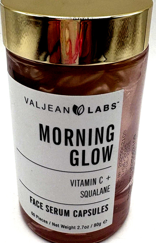 VALJEAN LABS – Morning Glow Face Serum Capsules – Vitamin C + Squalane 60 Pieces