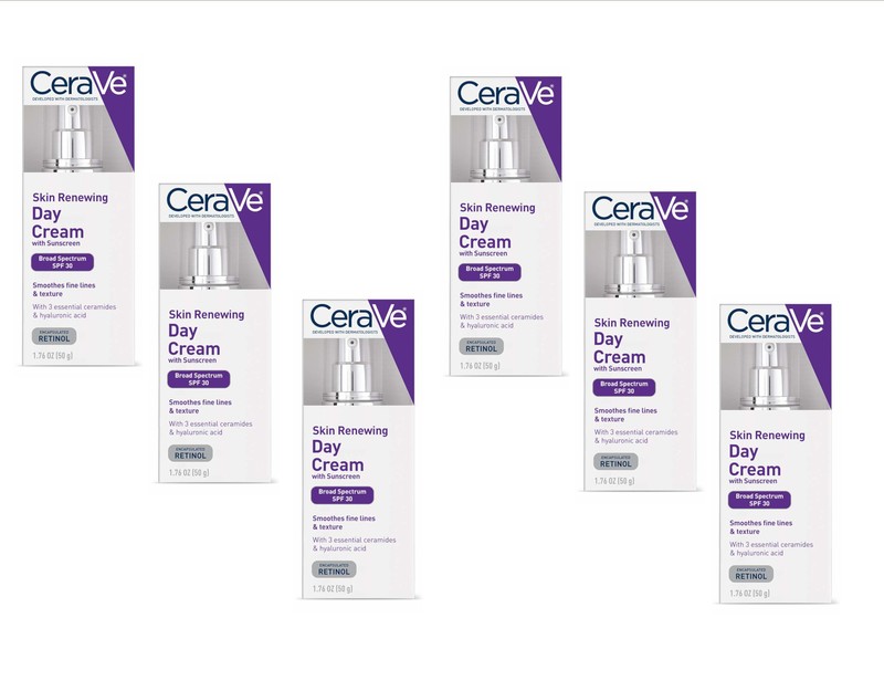 CeraVe Skin Renew Day Cream SPF 30 – 1.7 oz. (Pack of 6)