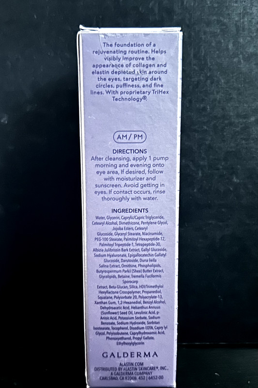 Alastin Restorative Eye Treatment-TriHex 0.5 fl oz/14.8 *NEW PK* 1 Gift Included gallery