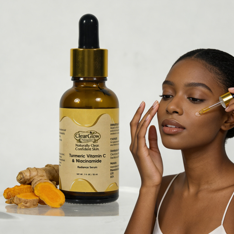 ClearGlow Naturals™ Turmeric Vitamin C & Niacinamide Radiance Serum 30 mL gallery