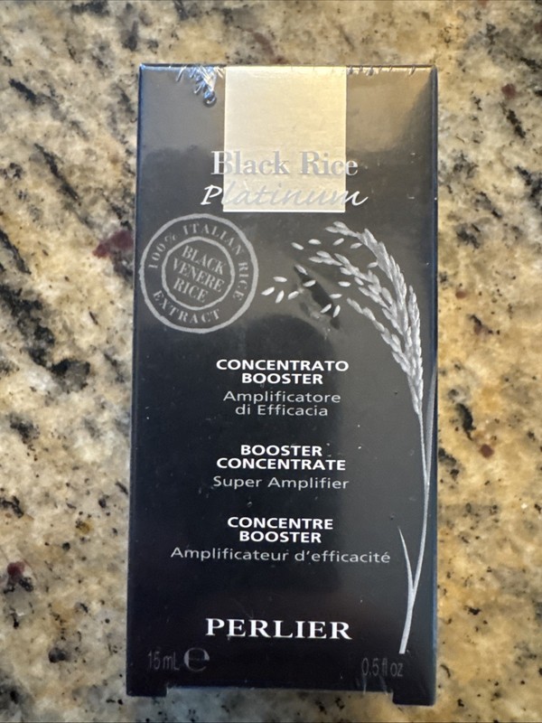 PERLIER Black Rice Platinum Booster Concentrate Super Amplifier 0.5 oz Sealed