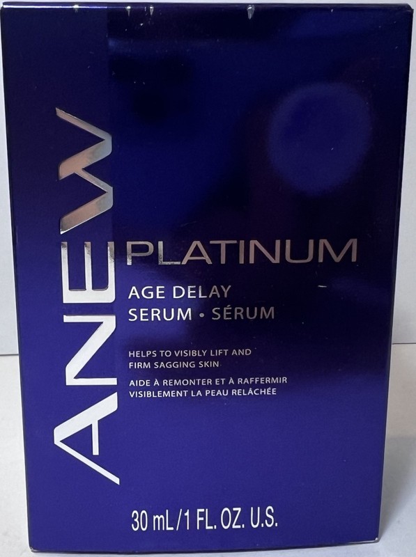 Avon Anew Platinum Age delay Serum 1.0 oz Visibly firms and lifts sagging skin