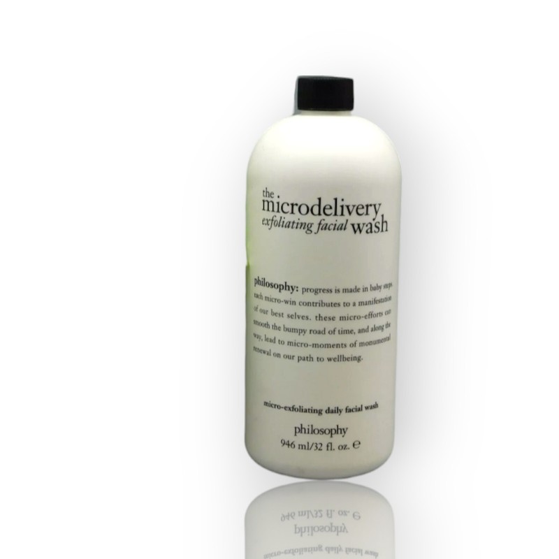 NEW Philosophy Microdelivery Daily Exfoliating Daily Facial Wash 32 oz No Seal