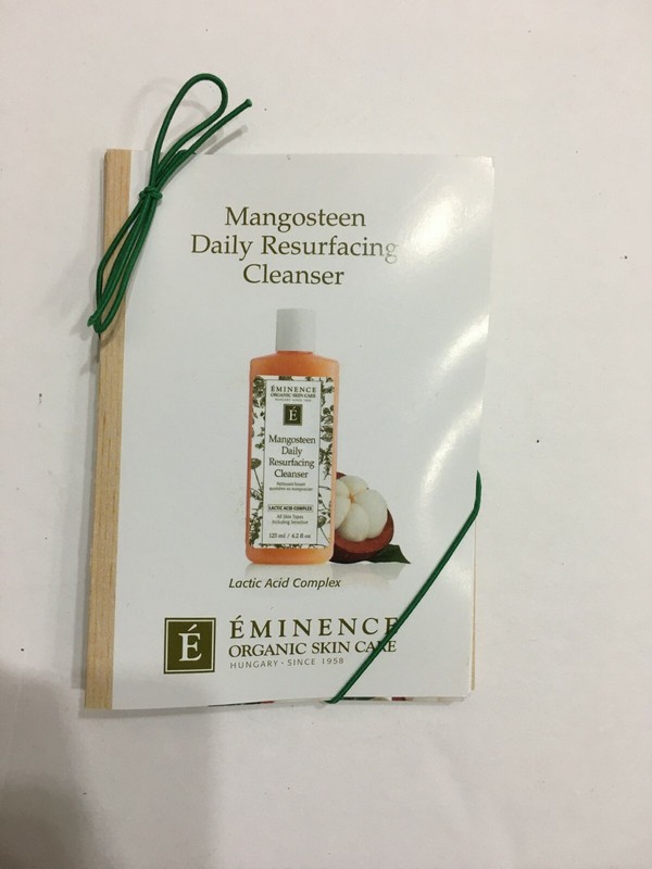 Eminence Mangosteen Daily Resurfacing Cleanser 3ml SAMPLE Set of 6