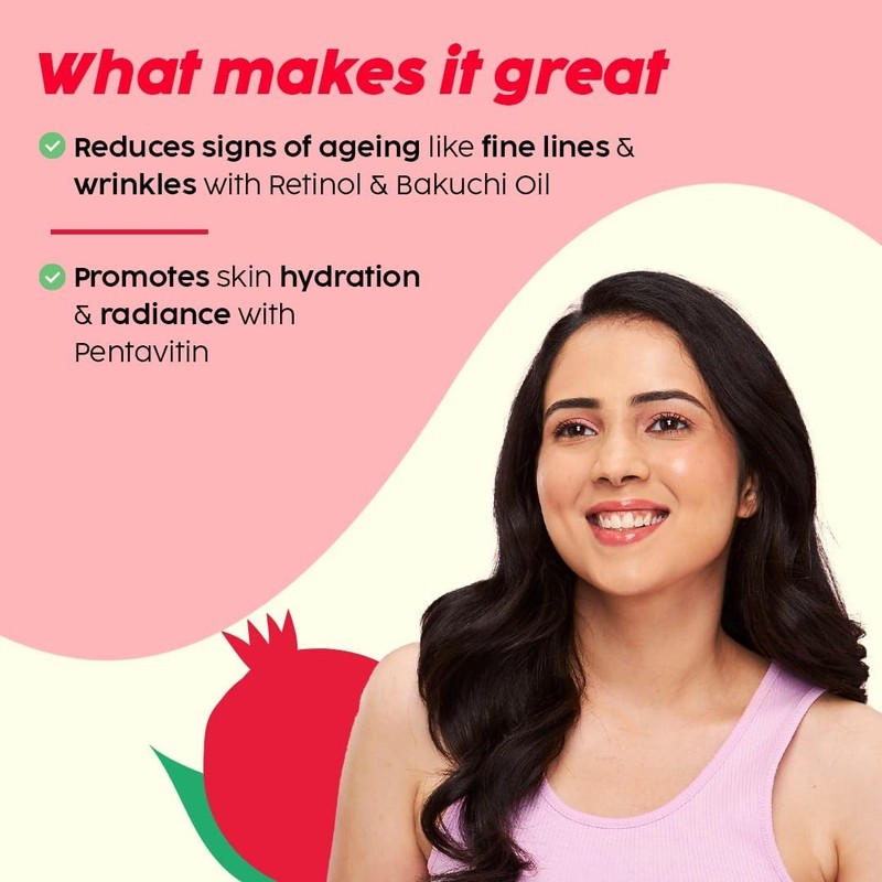 Plix Pomegranate 1% Retinol & 1% Bakuchi Oil Anti Ageing Night Cream gallery