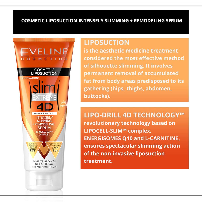 Eveline Slim Extreme 4D Liposuction Body Serum, 8.80 Fluid Ounce gallery