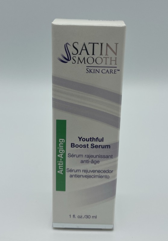 SATIN SMOOTH Skin Care Anti-Aging YOUTHFUL BOOST SERUM• 1 fl oz Travel Size