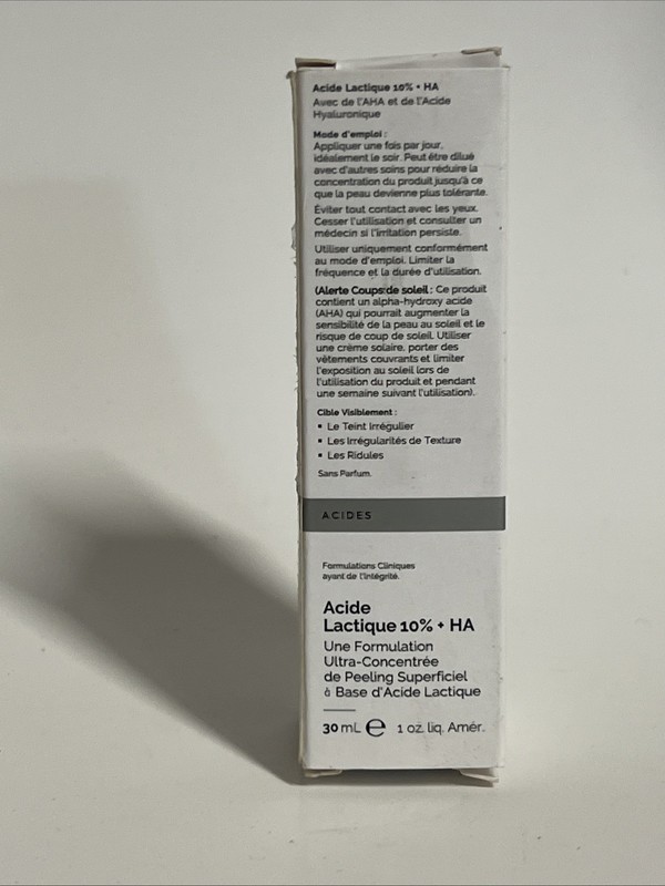 3x The Ordinary Lactic Acid 10% + HA 1 Fl oz. - Superficial Peeling Formulation gallery